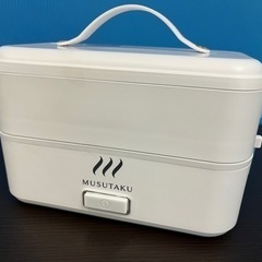 KCK10⭐️未使用品⭐️2段式　高速弁当箱炊飯器　蒸し　炊き　温め機能付き‼️の画像