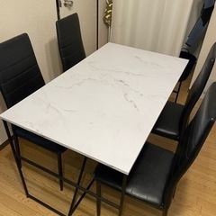 ダイニングテーブルセット（椅子×4）