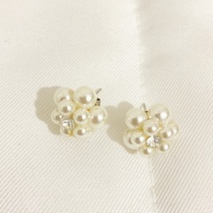 パールネックレス&パールピアス　ウェディング用の画像