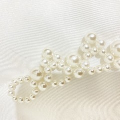 パールネックレス&パールピアス　ウェディング用の画像