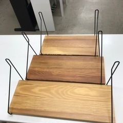 ロ2402-274 ウォールシェルフ ワイヤー付け 壁掛け棚 3...