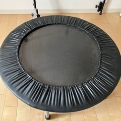 手すり付き トランポリン 102cm 子供用 大人用 エクササイ...