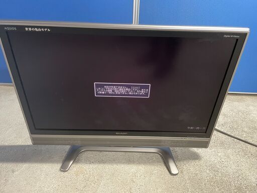 【格安】SHARP 37インチテレビ LC-37EX5 2009年製 通電確認済み 良品 早い者勝ち リモコン無し 引取歓迎 配送OK