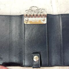 GUCCI グッチ グッチシマ GG柄 6連キーケース レザー ネイビー シルバー金具 473924 496085 [ キーリング欠品 ] ☆札幌市白石区 白石店 の画像