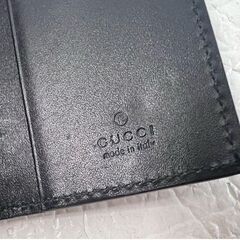 GUCCI グッチ グッチシマ GG柄 6連キーケース レザー ネイビー シルバー金具 473924 496085 [ キーリング欠品 ] ☆札幌市白石区 白石店 の画像