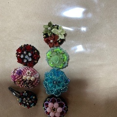 ハンドメイド　ビーズ　アクセサリーの画像