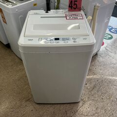 全自動洗濯機❕　4.5㎏❕ゲート付き軽トラ”無料貸出❕購入後取り...
