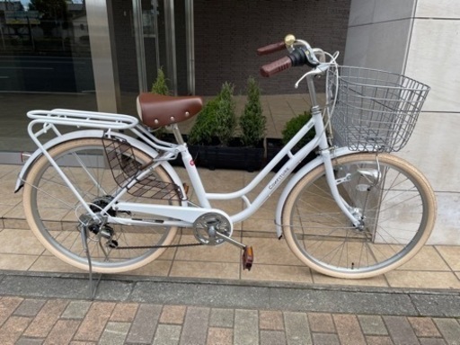 白26インチシティーサイクル　おしゃれレトロな自転車