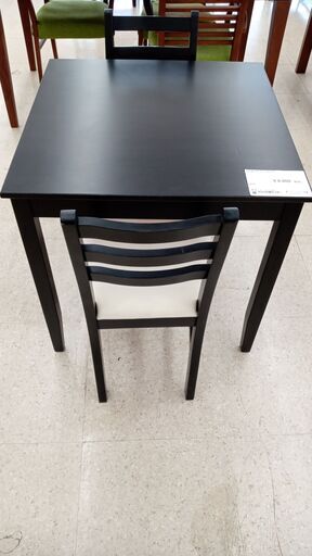 ★ジモティ割あり★ IKEA 2人掛けダイニングセット ブラウン H73.5×D74×W74 クリーニング済み TJ4119