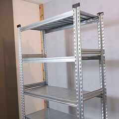 ASPLUND(アスプルンド)取り扱いのメーカーMETALSISTEM(メタルシステム)6段スチールシェルフ。店舗什器などにもおススメのインダストリアルなオープンシェルフは飾り棚としても♪の画像