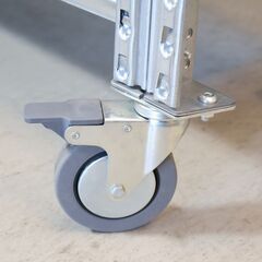 ASPLUND(アスプルンド)取り扱いのメーカーMETALSISTEM(メタルシステム)6段スチールシェルフ。店舗什器などにもおススメのインダストリアルなオープンシェルフは飾り棚としても♪の画像