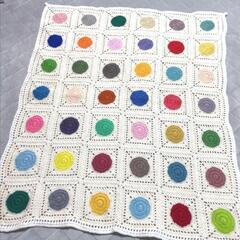 新品❢　手編みひざ掛け　カバー　