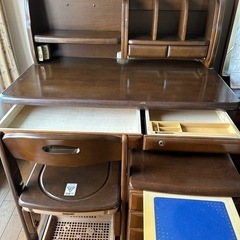 学習机　椅子　ミニ机　一式　【高級グレード】の画像
