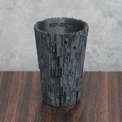 NPot 3Dプリンター鉢　ブラック　001S 植木鉢の画像