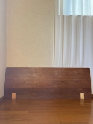 MUJI 無印良品 ダブルベッド用ヘッドボード ウォールナット
