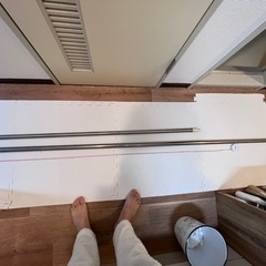 物干し竿　2本　1本のみでも可　無料　0円　あげますの画像