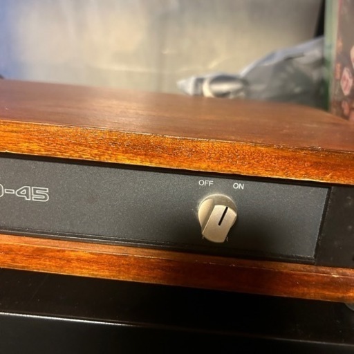 CROWN D-45 パワーアンプ 自家製キャビ付属