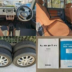 【個人出品】 ラパン ターボ H16年 走行少7.7万km 機関良好 検R7年5月 スタッドレス付 諸費用なし 車検長いの画像