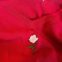 dazzlin トップス 服 赤 の画像