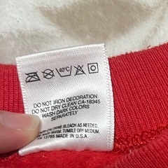 ☆古着・お買得商品☆✨️フルーツオブザルーム✨トレーナー赤 U.S.A製✨️の画像