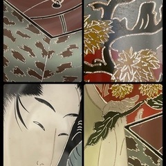 浮世絵　絵皿　飾り皿　工芸品　一楽亭栄水　の画像