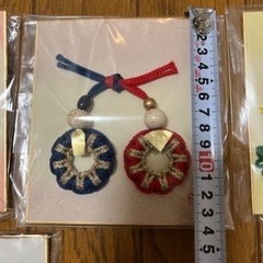 季節の飾り物　マクラメ作品の画像