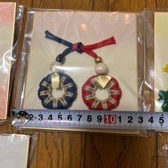 季節の飾り物　マクラメ作品の画像