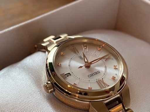 【超美品】SEIKO ルキア  1B22-0CP0 電波ソーラー ゴールド