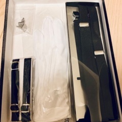 新郎小物セット（サスペンダー、手袋、カフスボタン、アームバンド）