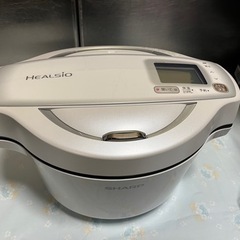 SHARP シャープ ヘルシオ ホットクック KN-HW16D-W 2018年製 自動調理 鍋  1.6L 無水鍋 ホワイト 使用1回 中古美品 ③の画像