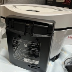 SHARP シャープ ヘルシオ ホットクック KN-HW16D-W 2018年製 自動調理 鍋  1.6L 無水鍋 ホワイト 使用1回 中古美品 ③の画像