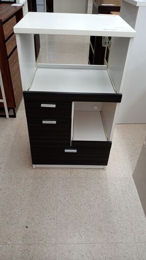 ★ジモティ割あり★ 後藤家具物産(株) レンジ台 ブラウン H100×D44×W57 クリーニング済み TJ4135