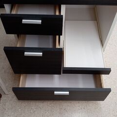 ★ジモティ割あり★ 後藤家具物産(株) レンジ台 ブラウン H100×D44×W57 クリーニング済み TJ4135の画像