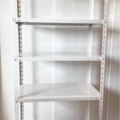 【美品】スチール棚 スチールラック 業務用 収納棚 収納ラック　幅87.5×奥行45×高さ180cm 5段の画像