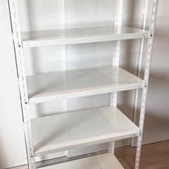 【美品】スチール棚 スチールラック 業務用 収納棚 収納ラック　幅87.5×奥行45×高さ180cm 5段の画像