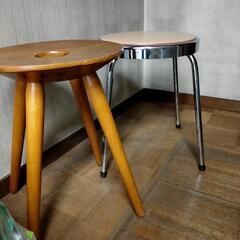 【レトロ家具】1個600円2個1000円■丸イス　の画像