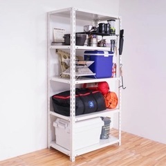 【美品】スチール棚 スチールラック 業務用 収納棚 収納ラック　幅87.5×奥行45×高さ180cm 5段の画像