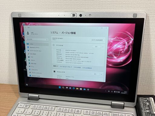 超美品＞01149 超軽量 Panasonic CF-RZ6８GB/SSD256 /i5 タッチパネル　office Win11　コンパクト