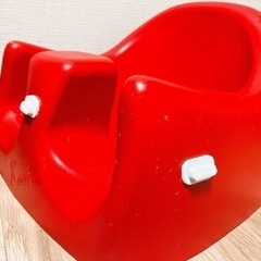 カリブ　ベビーチェア　机つき　トレイ　赤　ベビーの画像