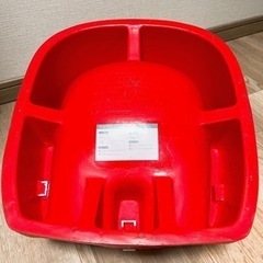 カリブ　ベビーチェア　机つき　トレイ　赤　ベビーの画像