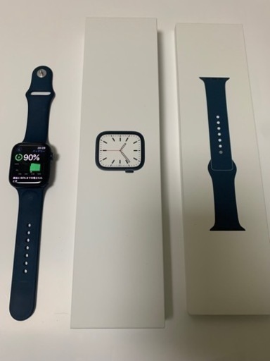 Apple Watch 7 45mm GPSモデル　ブルー　バンド付　ミッドナイトブルー