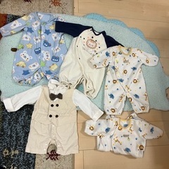 ロンパースまとめ売り〜◆新生児５点セット◆５０〜６０センチ◆
