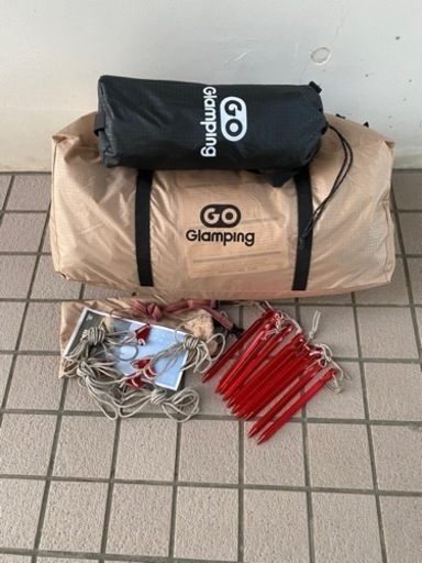値下げしました！　GOGlamping トンネルテント カヌーと専用のタープのセット