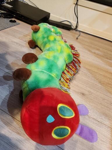 美品　大サイズ　はらぺこあおむし　人形　ぬいぐるみ