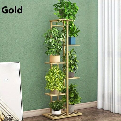 プランター ラック 多目的 収納 かわいい おしゃれ 花台 鉢台 観葉植物 多肉植物 ガーデニング プランター スタンド 大きめ ゴールド