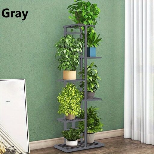プランター ラック 多目的 収納 かわいい おしゃれ 花台 鉢台 観葉植物 多肉植物 ガーデニング プランター スタンド 大きめ グレー
