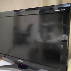 シャープ　26型テレビ　下丸子駅付近にて手渡しです。