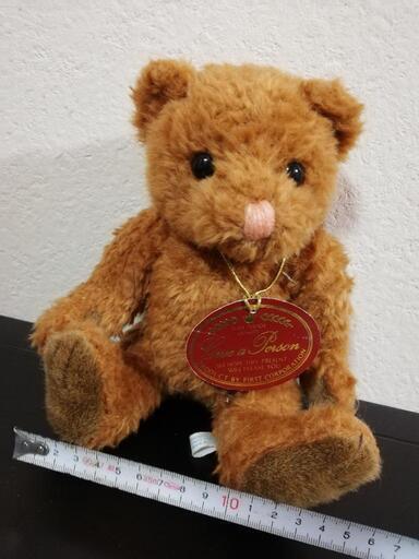 可愛い【未使用】テディベア ぬいぐるみ ファースト タグ付き くま