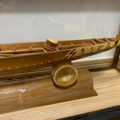 長崎 ペーロン船 木製模型の画像