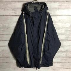 90's オールドギャップ Old品 ナイロンジャケット フーディ メッシュ古着の画像